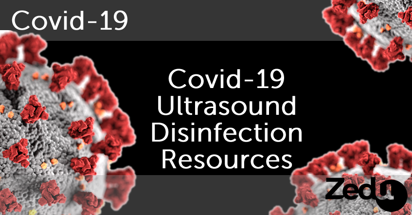 Zedu covid-19 ultrasound disinfection resources
