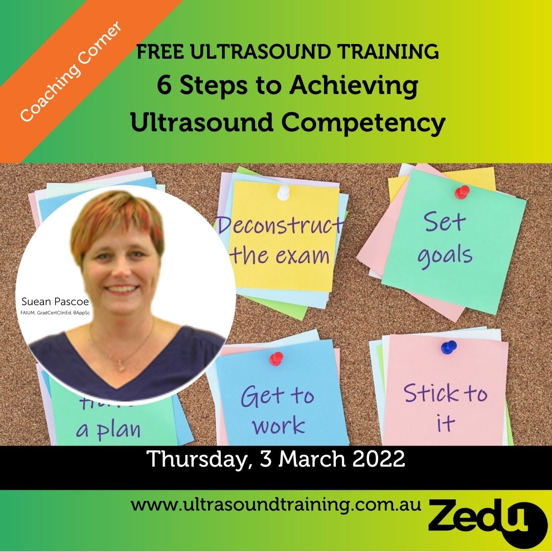 Zedu Coaching Corner - 6 steps to ultrasound competency